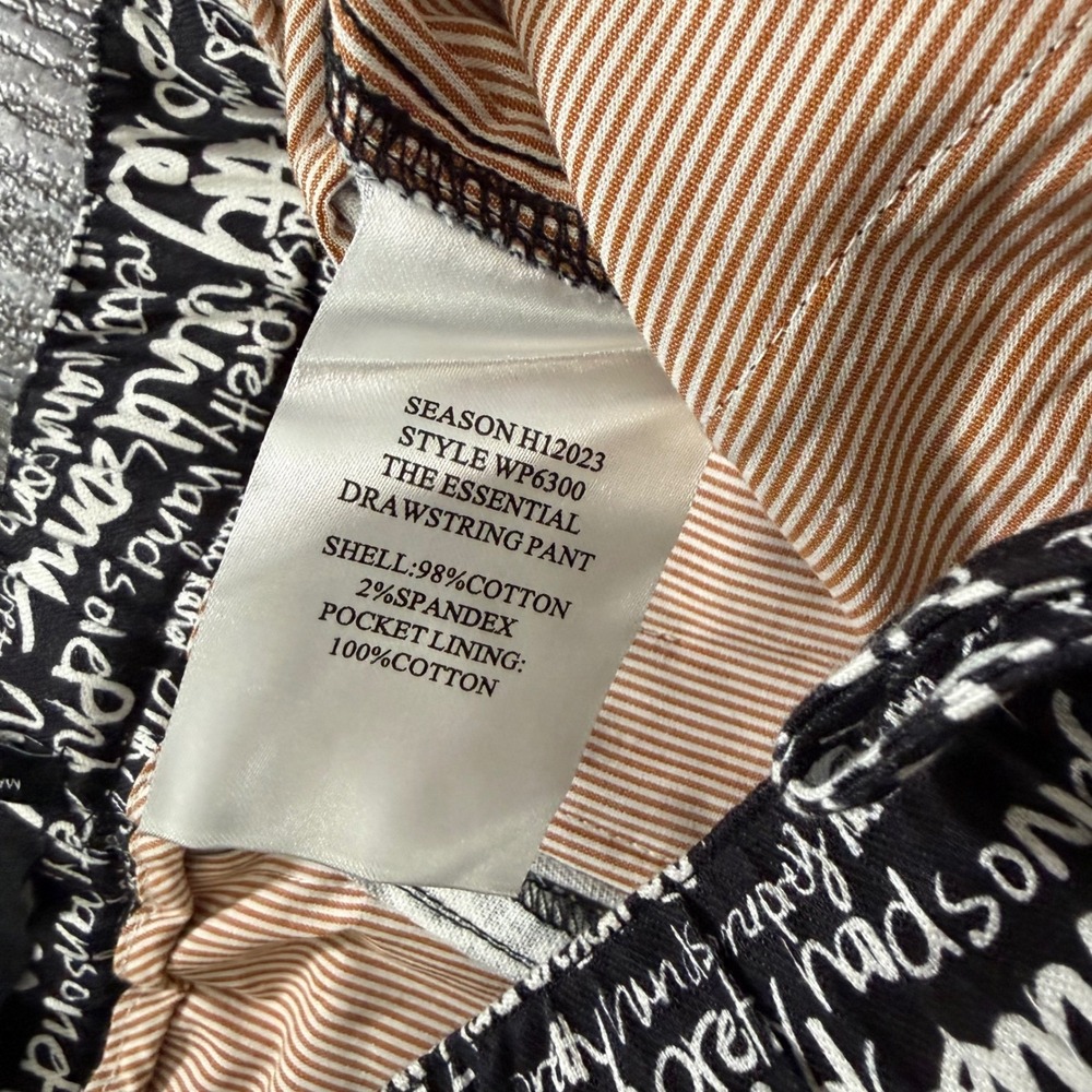 Wildfang All Over Script Print Drawstring Lounge … - image 5